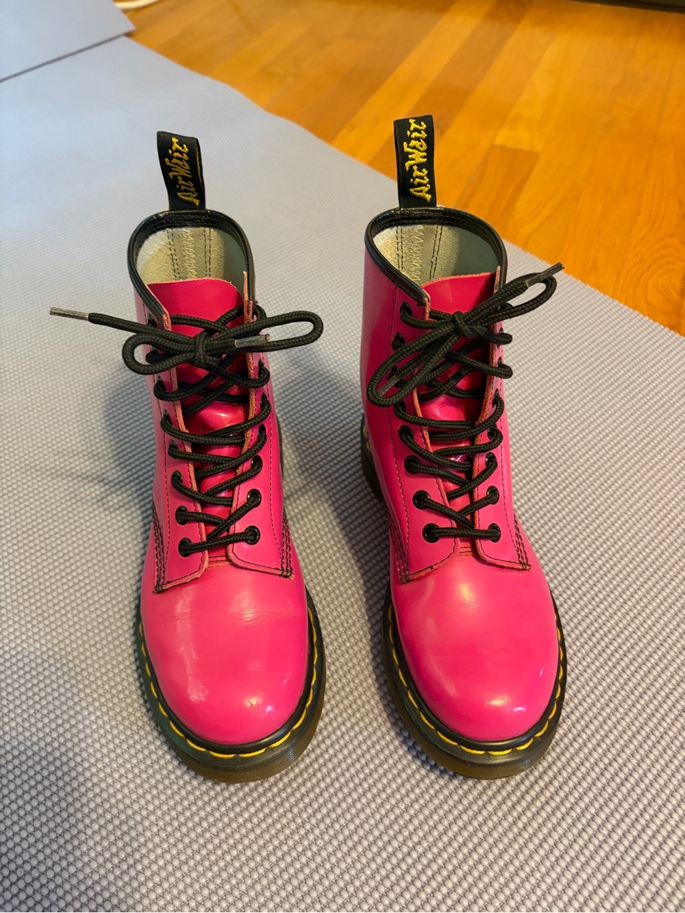 Dr. Martens 1460 W Hot Pink Patent Leather Boots Women’s 6
